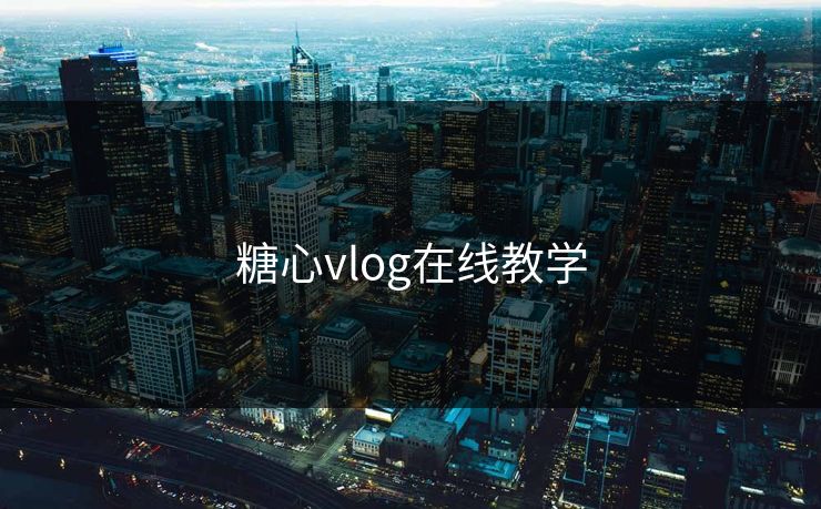 糖心vlog在线教学
